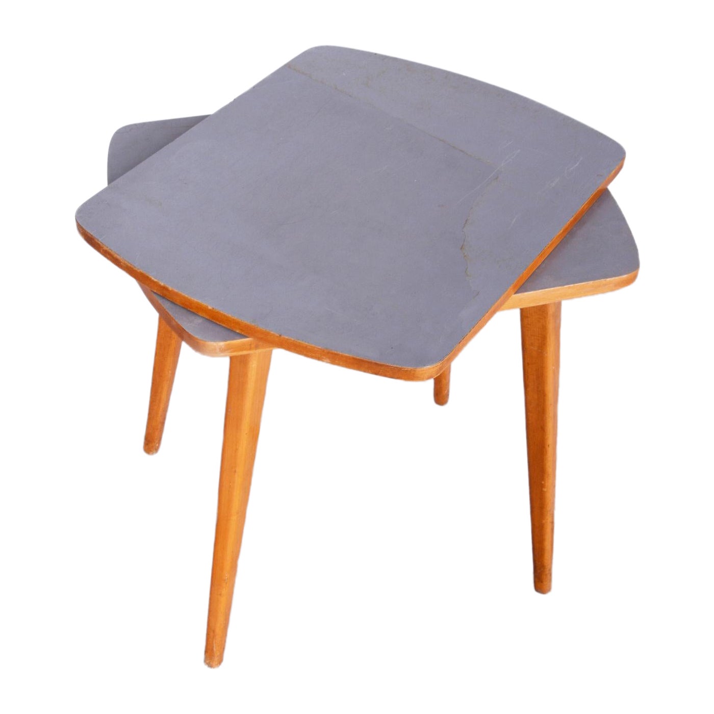Restaurierter Couchtisch aus der Mitte des Jahrhunderts, Buche, Umakart, neu restauriert, Tschechien, 1950er Jahre im Angebot