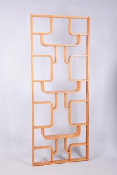 Restored MidCentury Room Divider, by L. Volak, Drevopodnik Holesov, Czech, 1960s