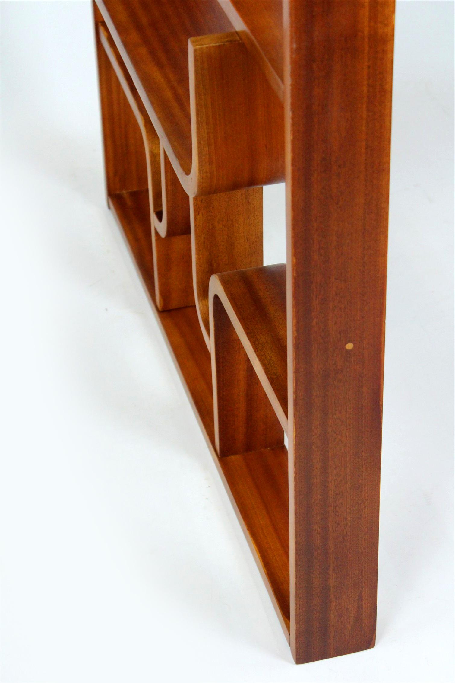 Restored Midcentury Room Divider by Ludvik Volak for Drevopodnik Holesov, 1960s For Sale 6