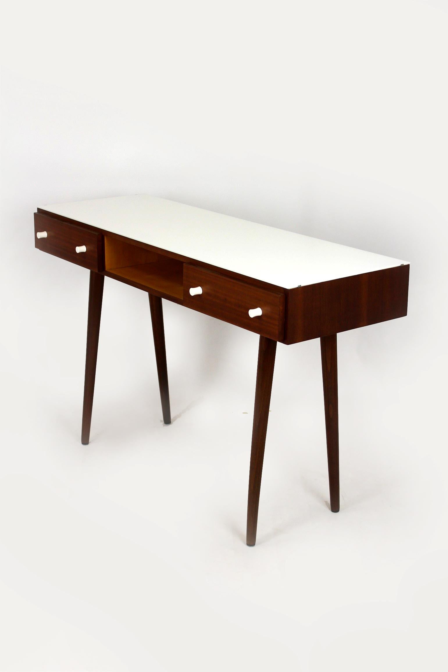 Restored Midcentury Writing Desk or Console Table from Up Zavody, 1960s For Sale 5