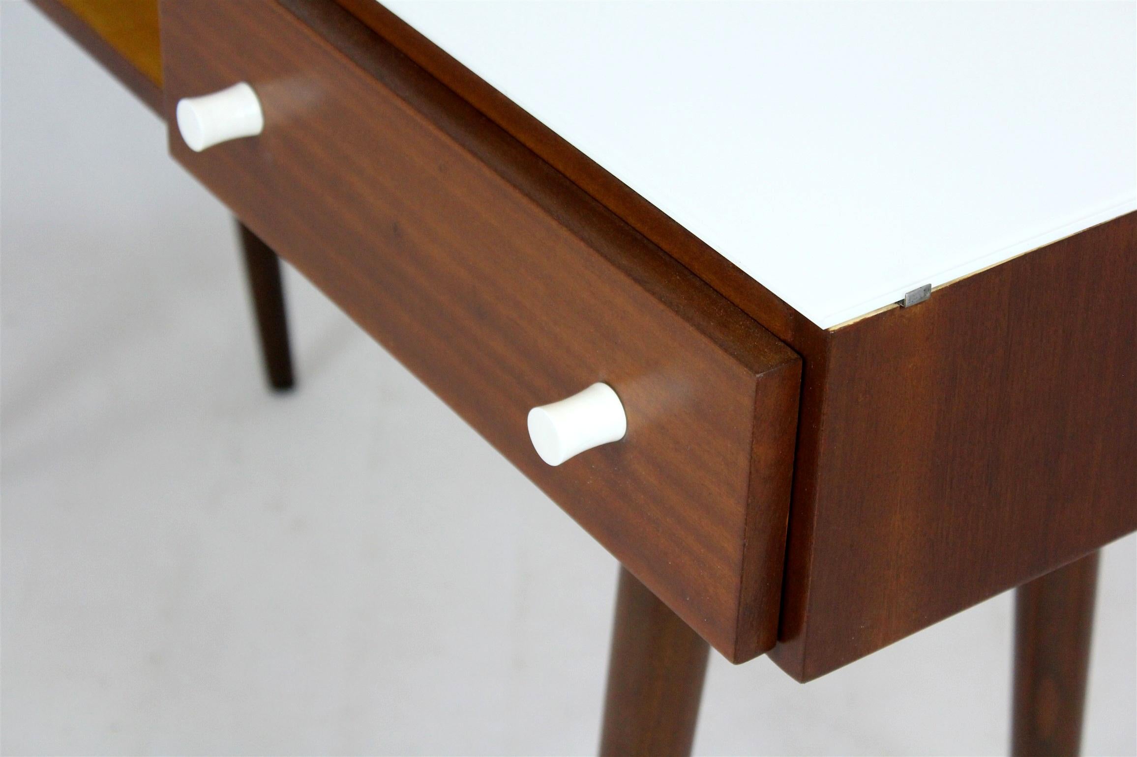 Restored Midcentury Writing Desk or Console Table from Up Zavody, 1960s For Sale 6