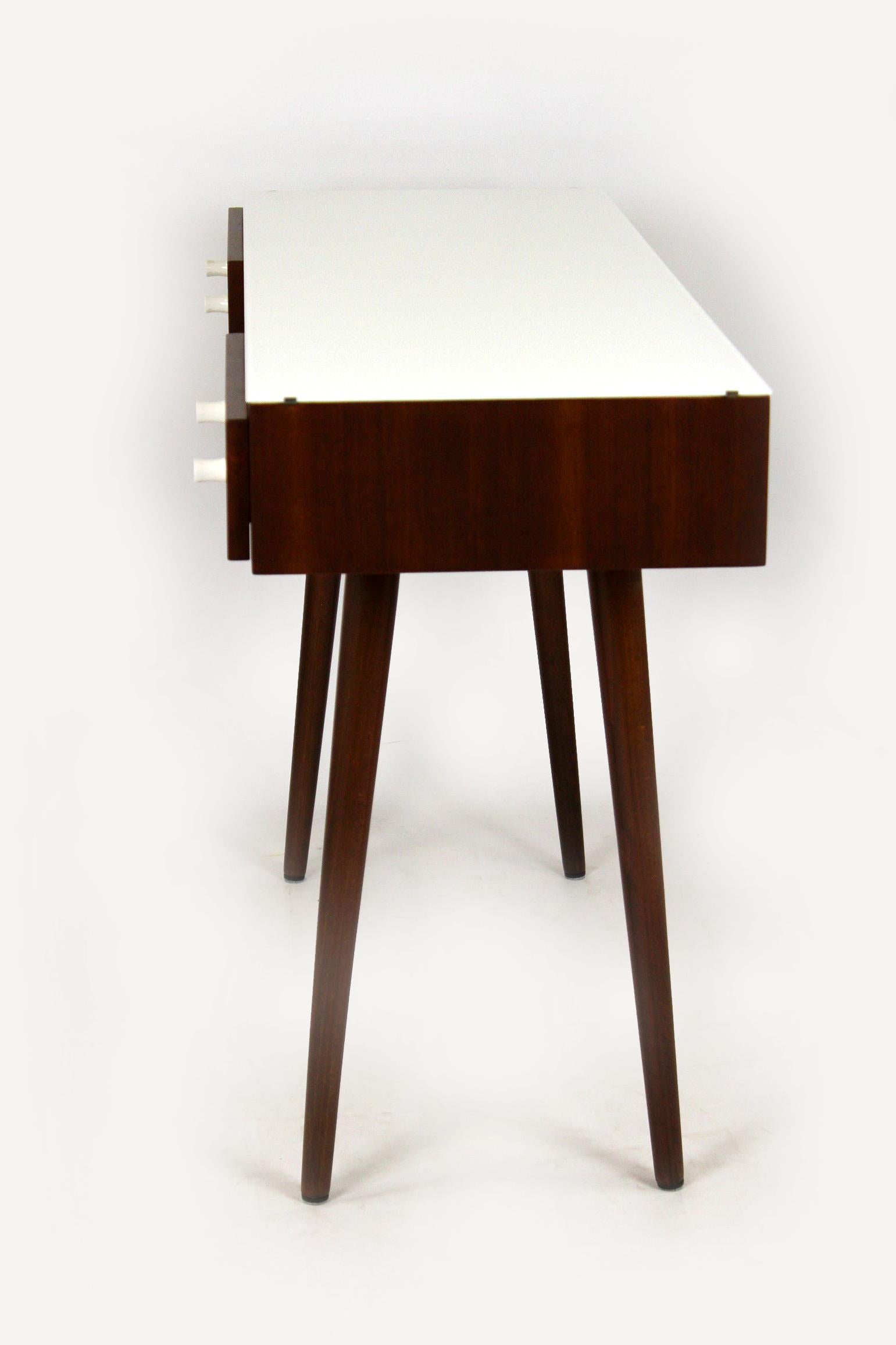 Restored Midcentury Writing Desk or Console Table from Up Zavody, 1960s For Sale 7