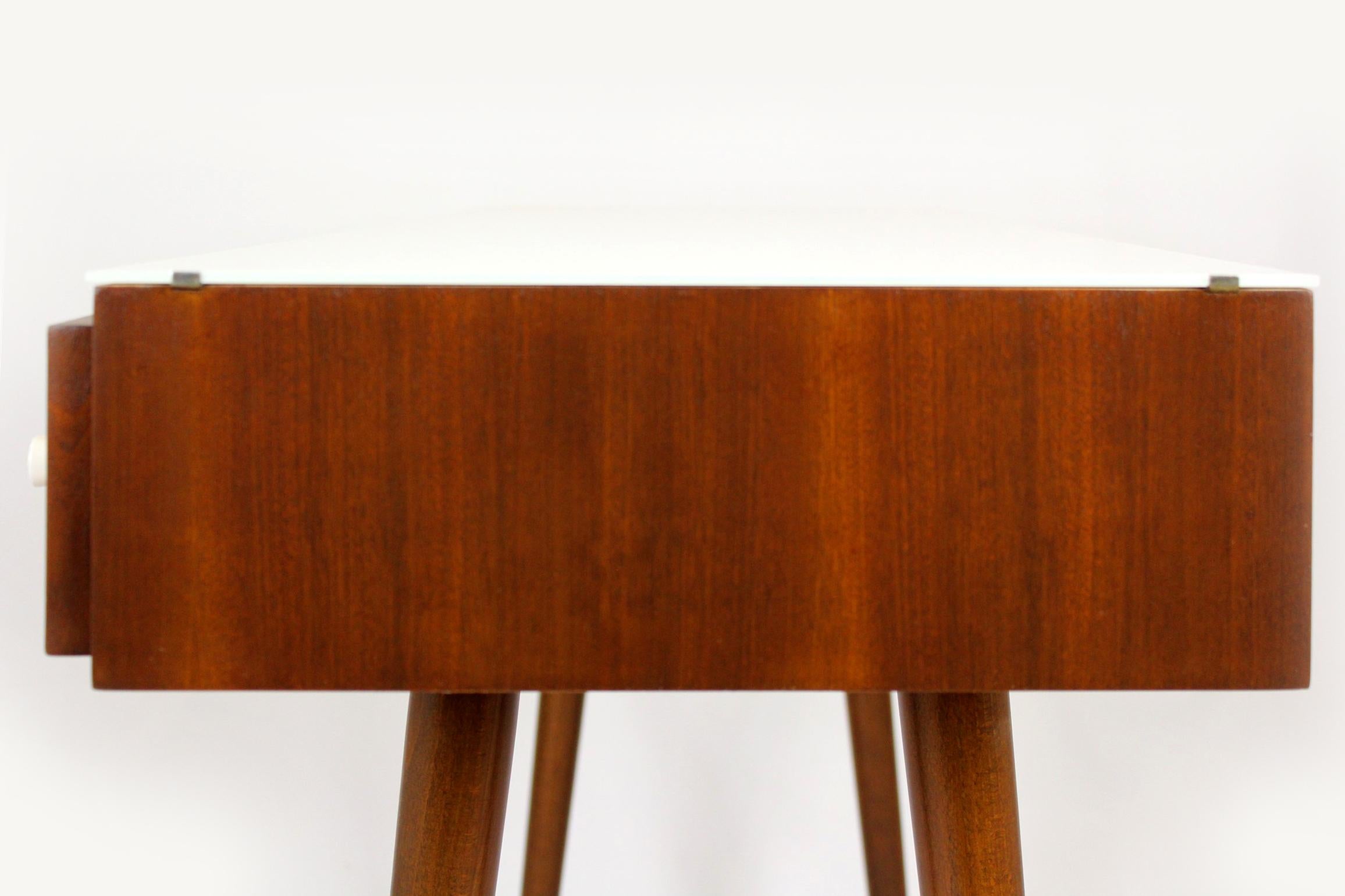 Restored Midcentury Writing Desk or Console Table from Up Zavody, 1960s For Sale 8