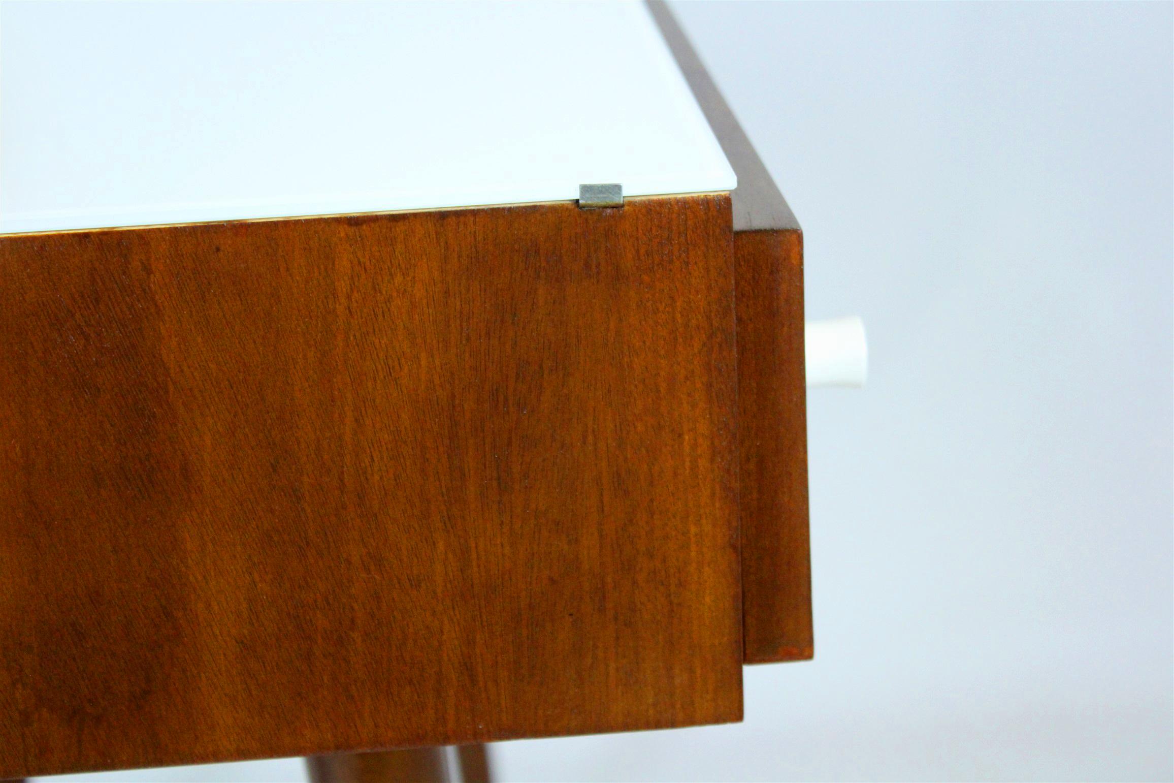 Restored Midcentury Writing Desk or Console Table from Up Zavody, 1960s For Sale 11