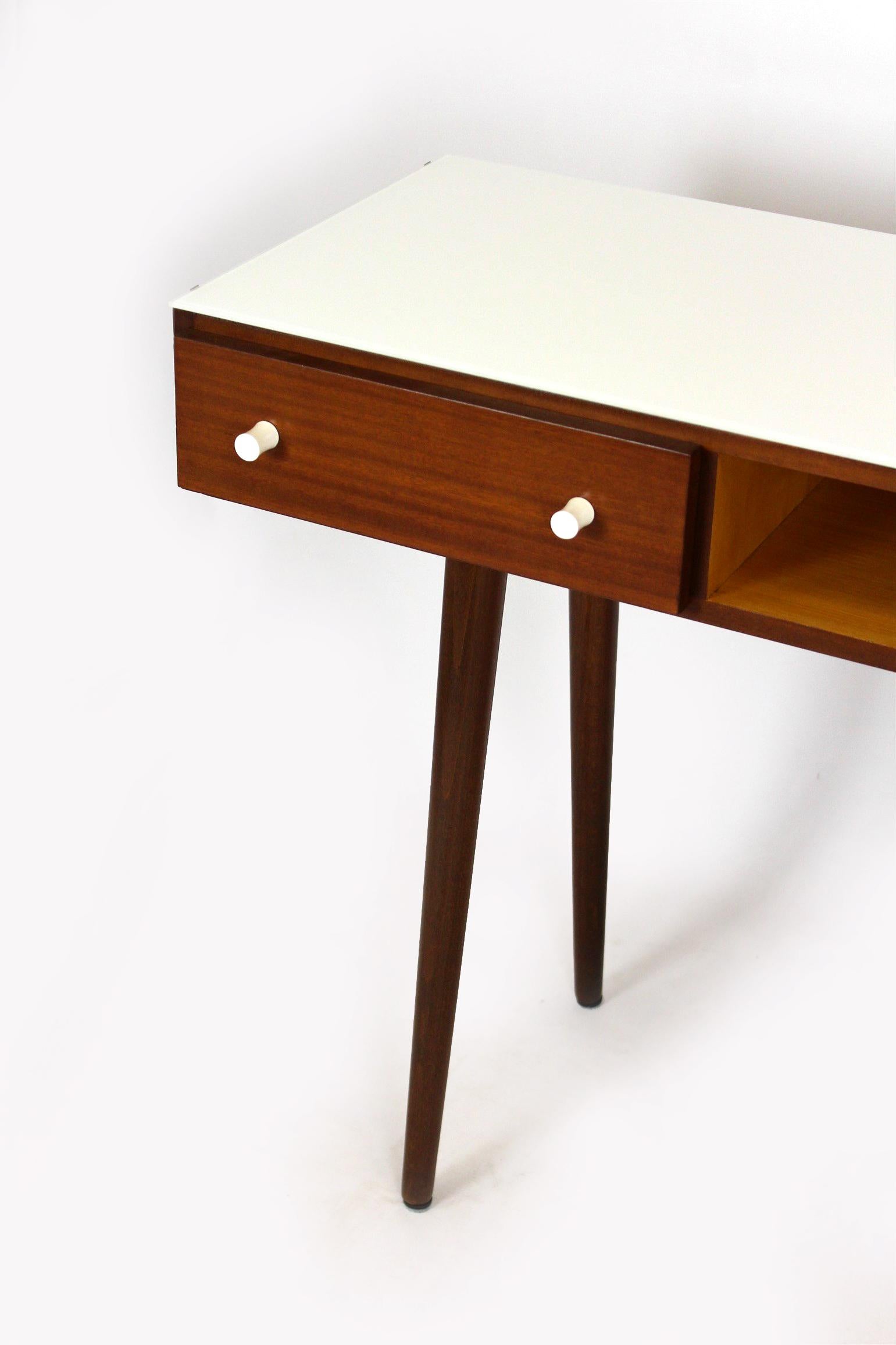 Mid-Century Modern Restored Midcentury Writing Desk or Console Table from Up Zavody, 1960s For Sale