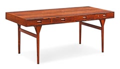 Used Restored Nanna Ditzel for Søren Willadsen Rosewood 4-Drawer Desk Made in Denmark