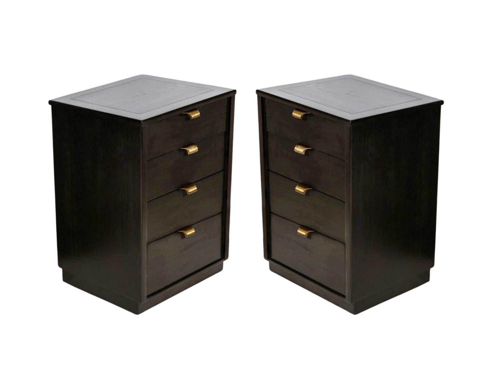 Mid-20th Century Restored Nighstand Chests by Edward Wormley, 1940's For Sale