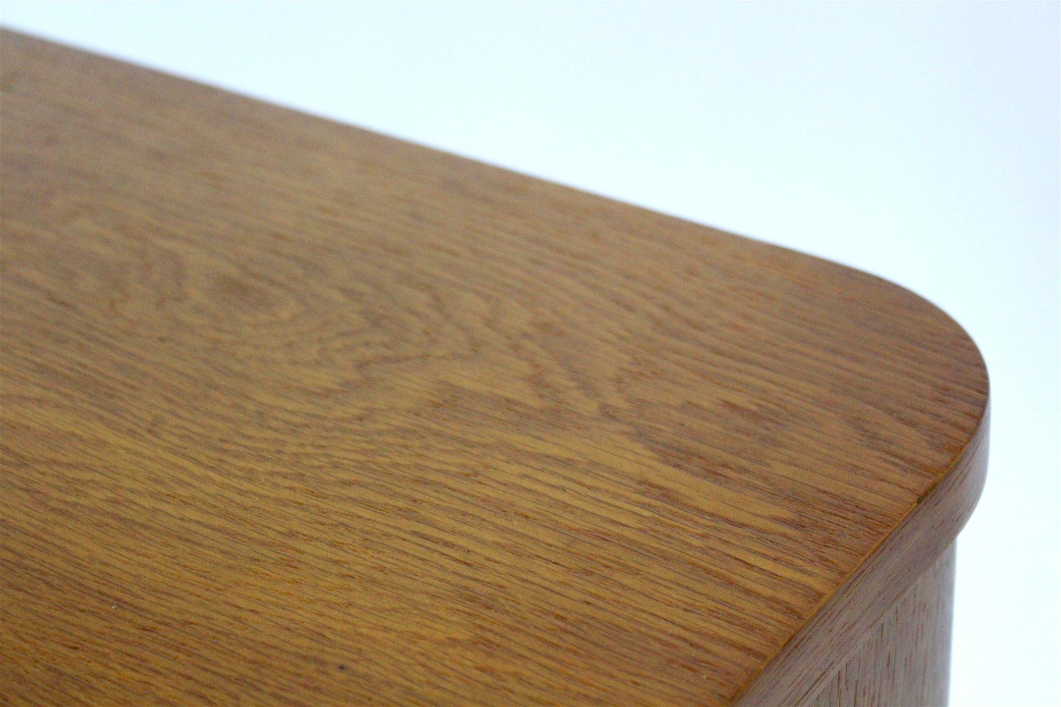 Restored Oak Extendable Dining Table by Jindřich Halabala, 1950s For Sale 5