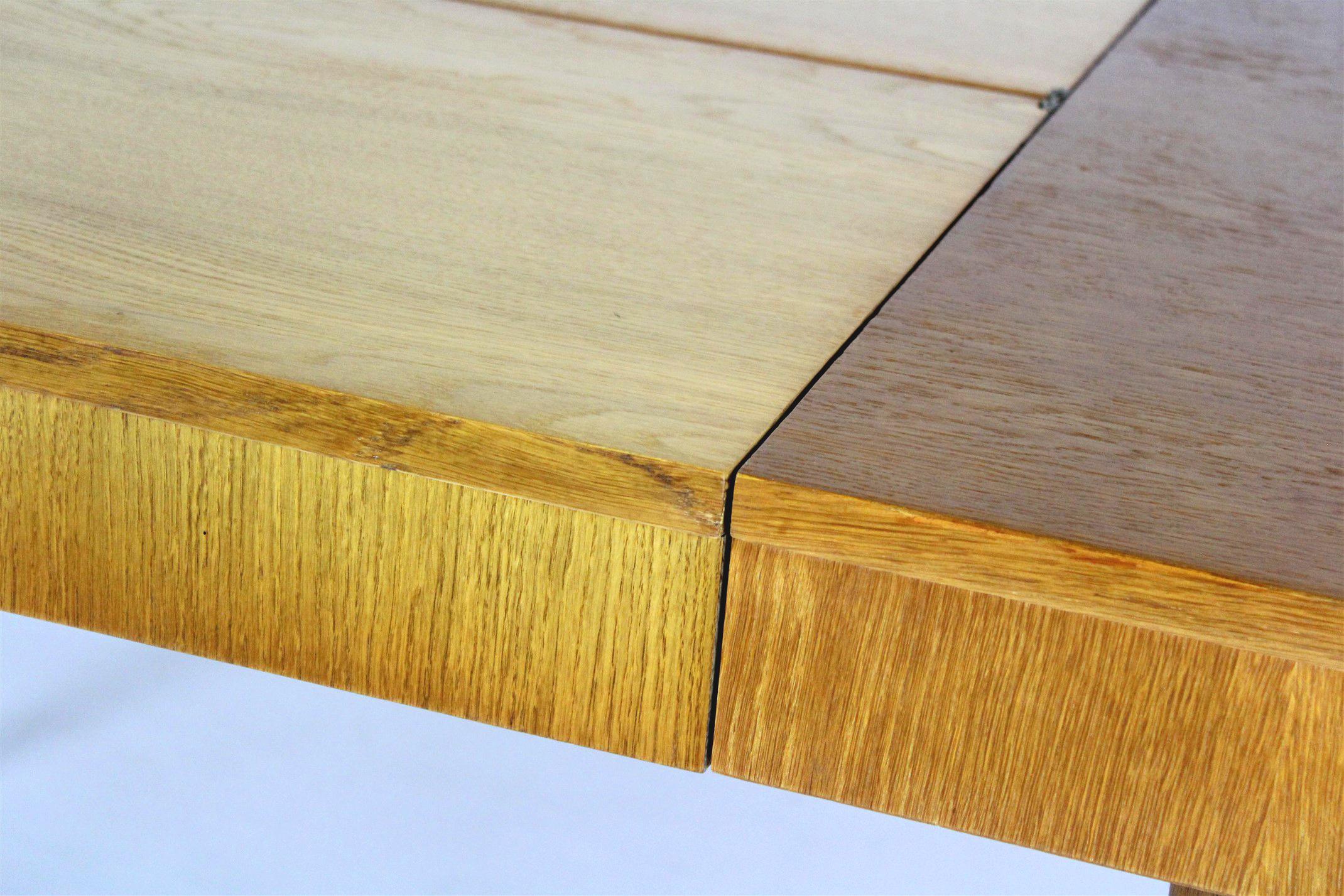 Restored Oak Extendable Dining Table by Jindřich Halabala, 1950s For Sale 8