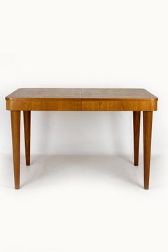 Restored Oak Extendable Dining Table by Jindřich Halabala, 1950s