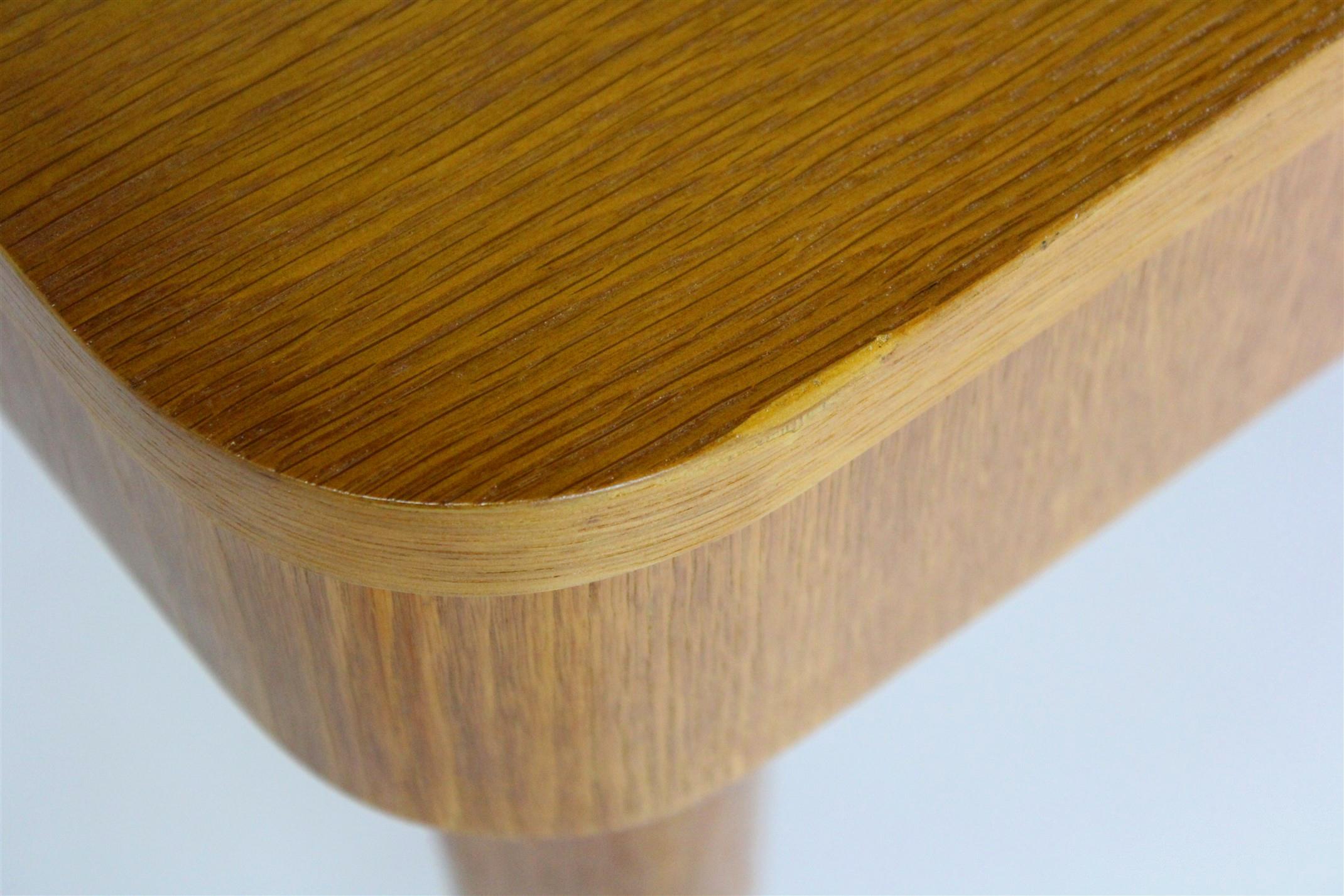 20th Century Restored Oak Extendable Dining Table by Jindřich Halabala, 1950s For Sale