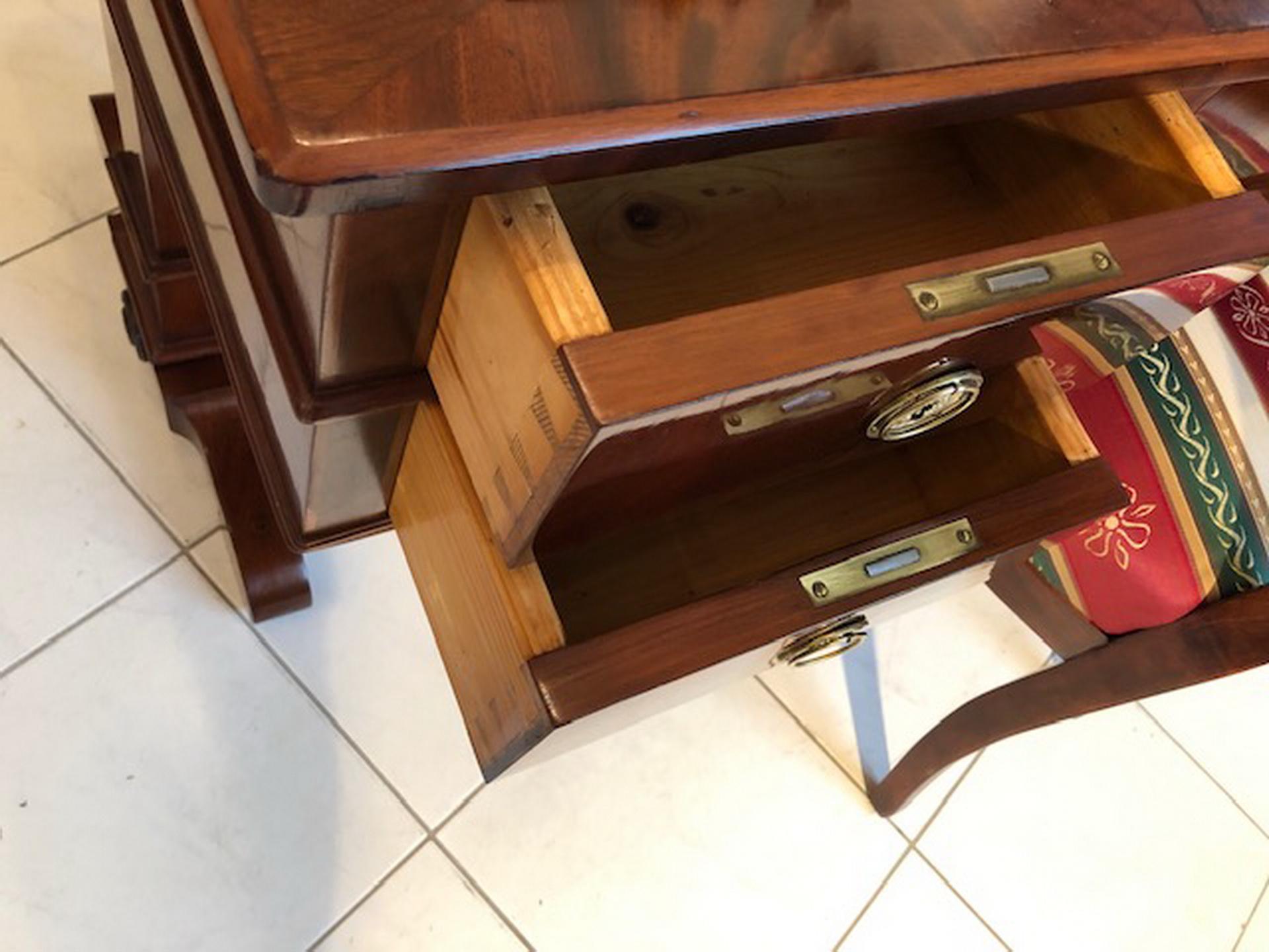 Austrian Restored Original Biedermeier Desk or Secretary from 1865
