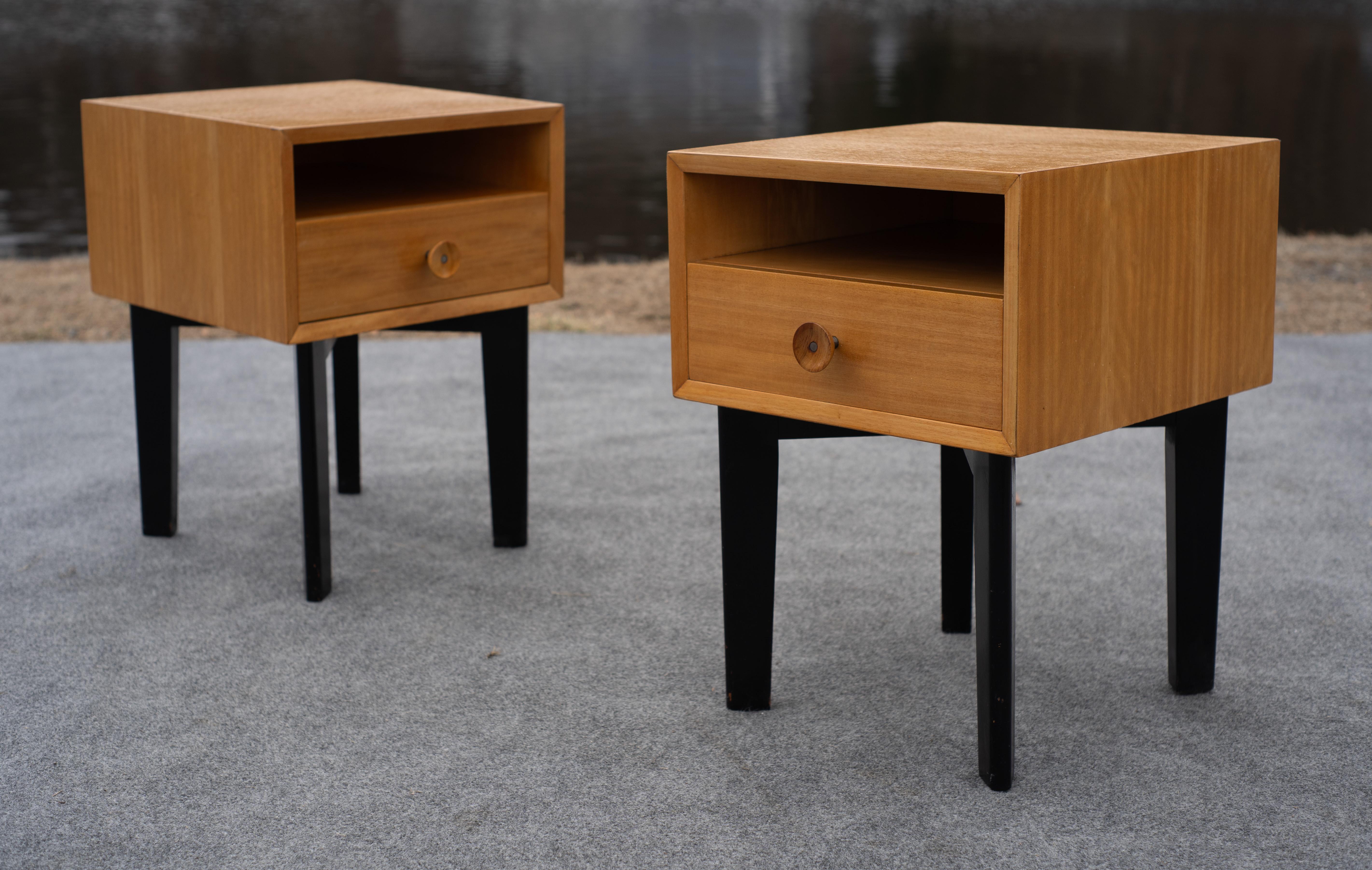 Restored Pair George Nelson for Herman Miller Primavera Basic Series Nightstands 2