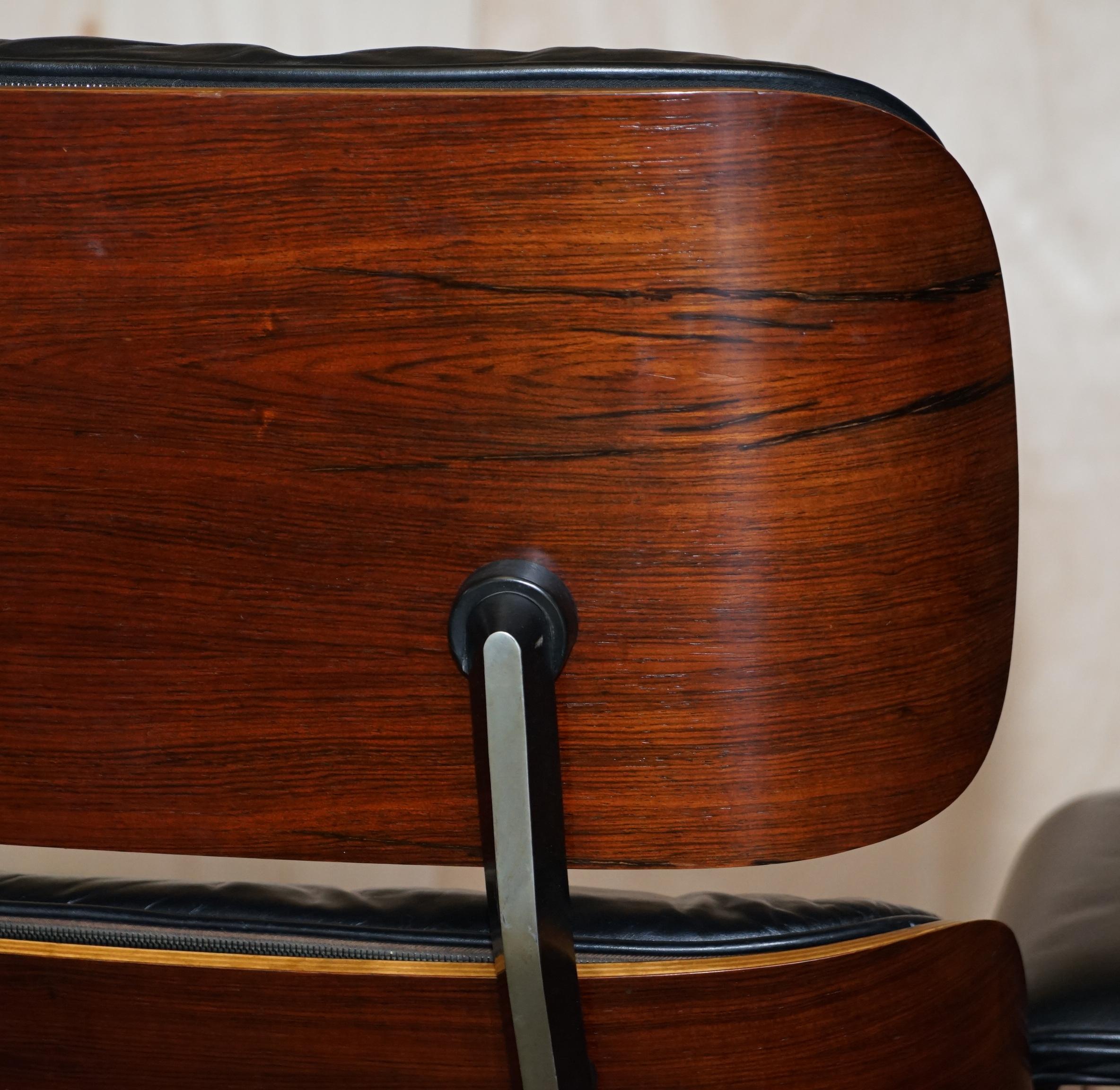 Paire de fauteuils de salon Eames en bois de feuillus restaurés Herman Miller No1, 1960 en vente 5