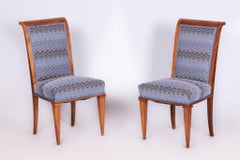 Restauriertes Paar Art-Déco-Sessel, Jules Leleu, Polnisch, Nussbaum, Frankreich, 1920er Jahre