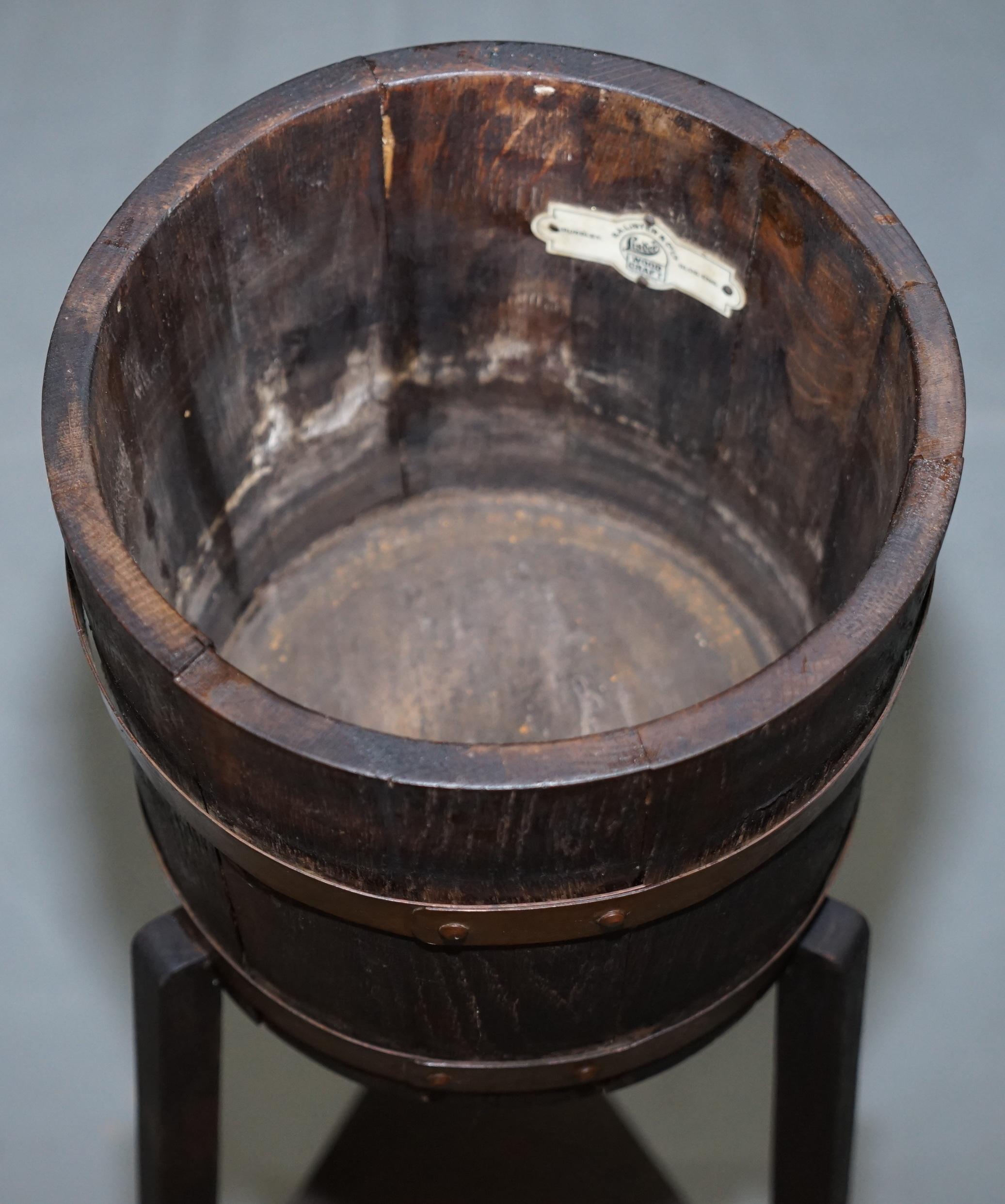 Restored Pair of R A Lister & Co Plant Stands Lovely Barrel Design, circa 1900 3