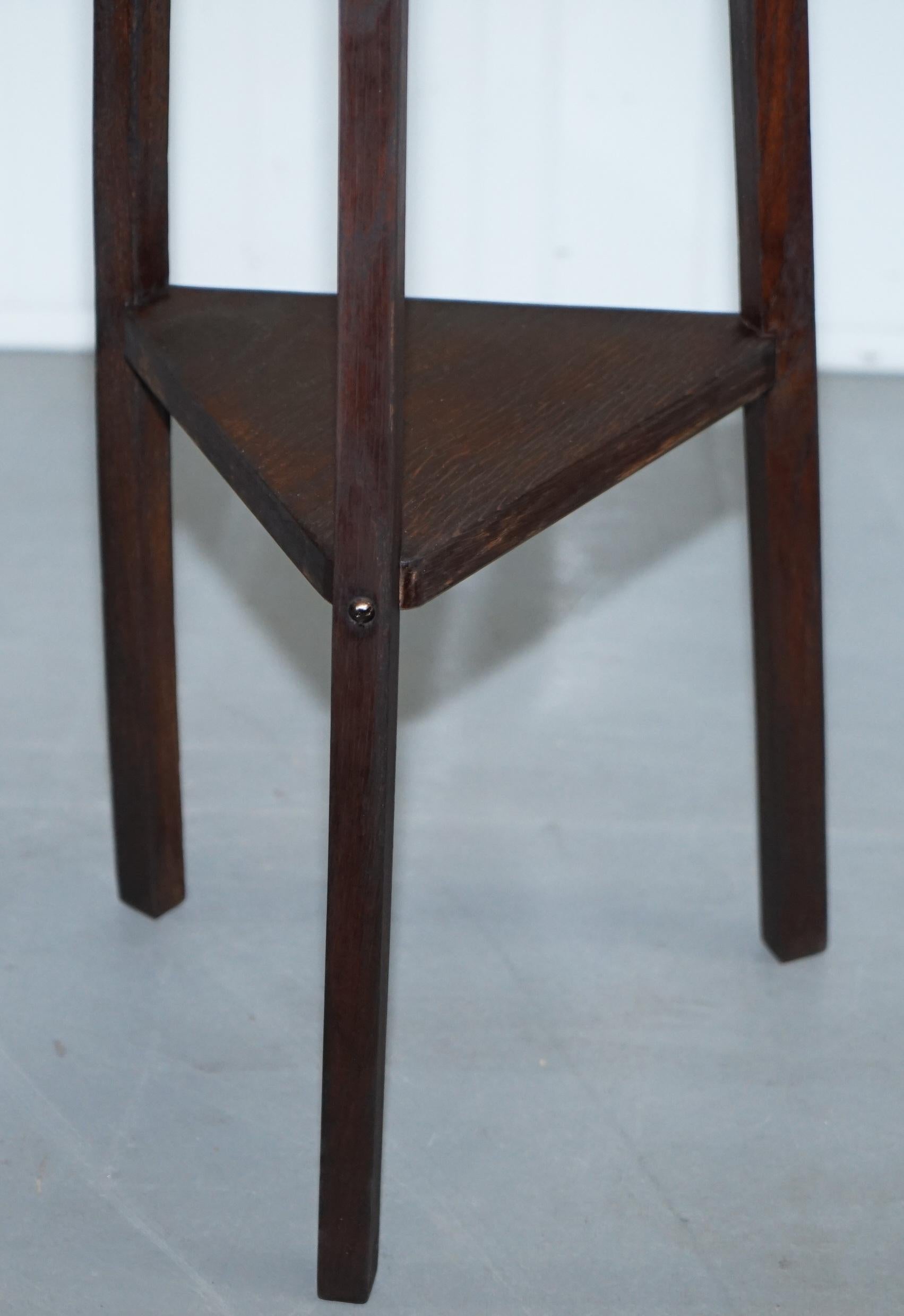 Restored Pair of R A Lister & Co Plant Stands Lovely Barrel Design, circa 1900 In Fair Condition In West Sussex, Pulborough