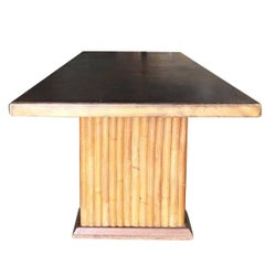 Restored Paul Frankl Museum Quality Dining Room Table and Chairs Set