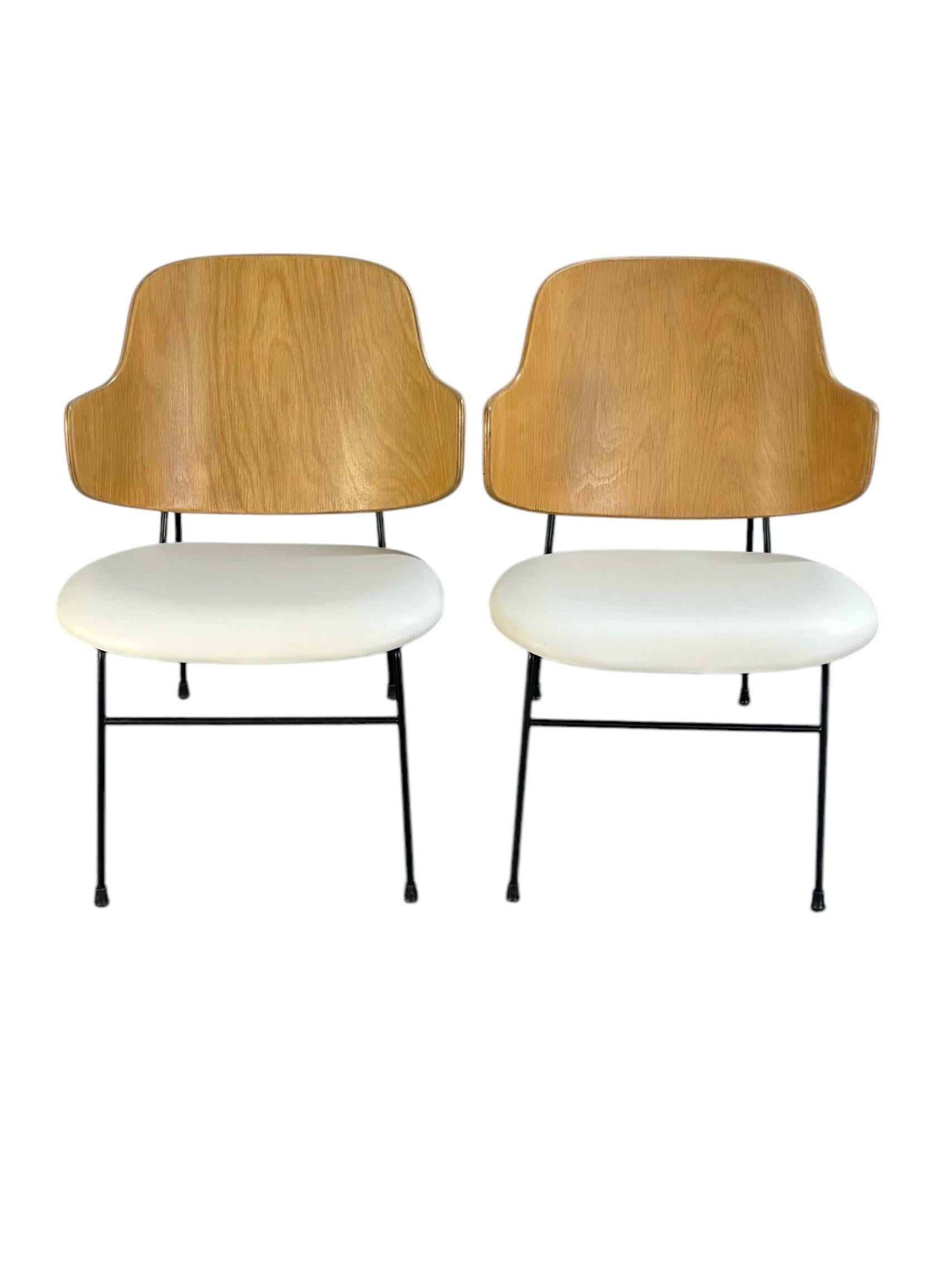Scandinavian Modern Restored Penguin Lounge Chairs by Ib Kofod-Larsen For Sale