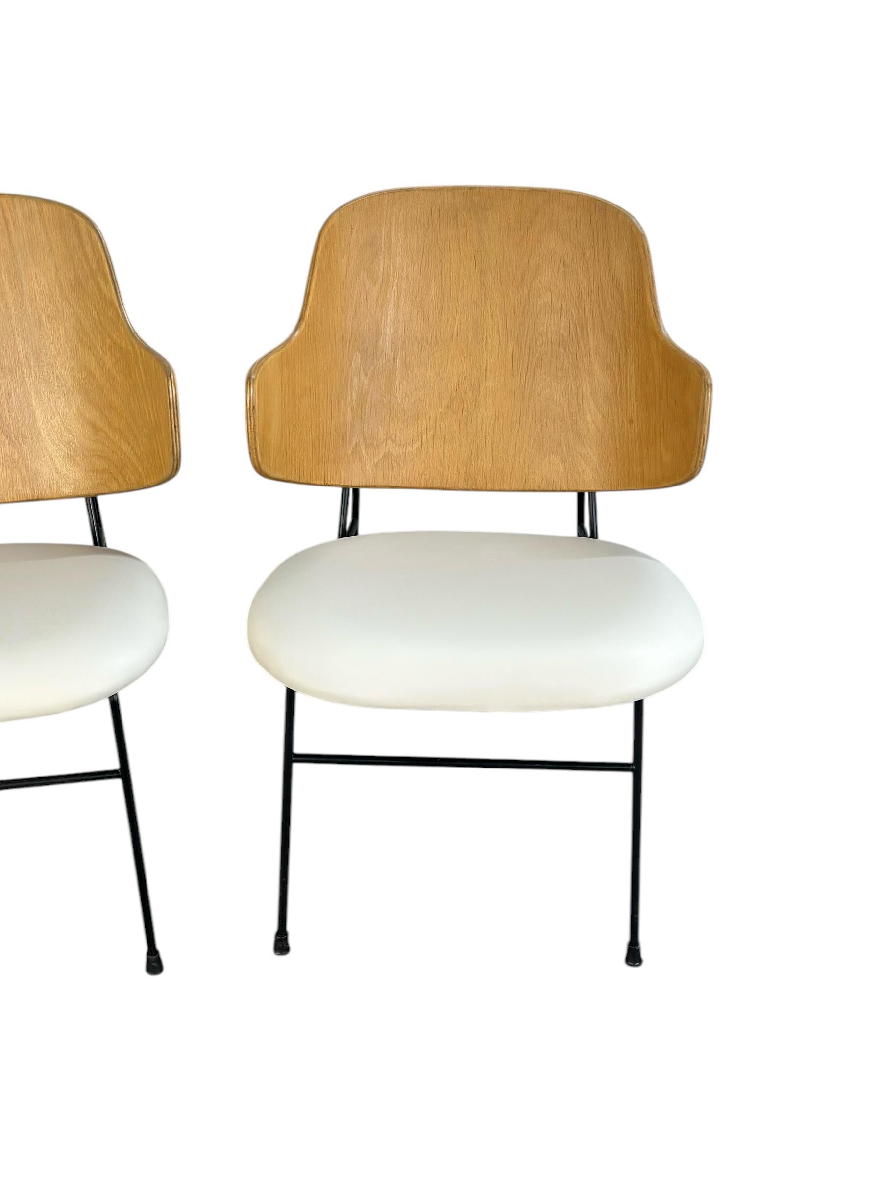 Danish Restored Penguin Lounge Chairs by Ib Kofod-Larsen For Sale
