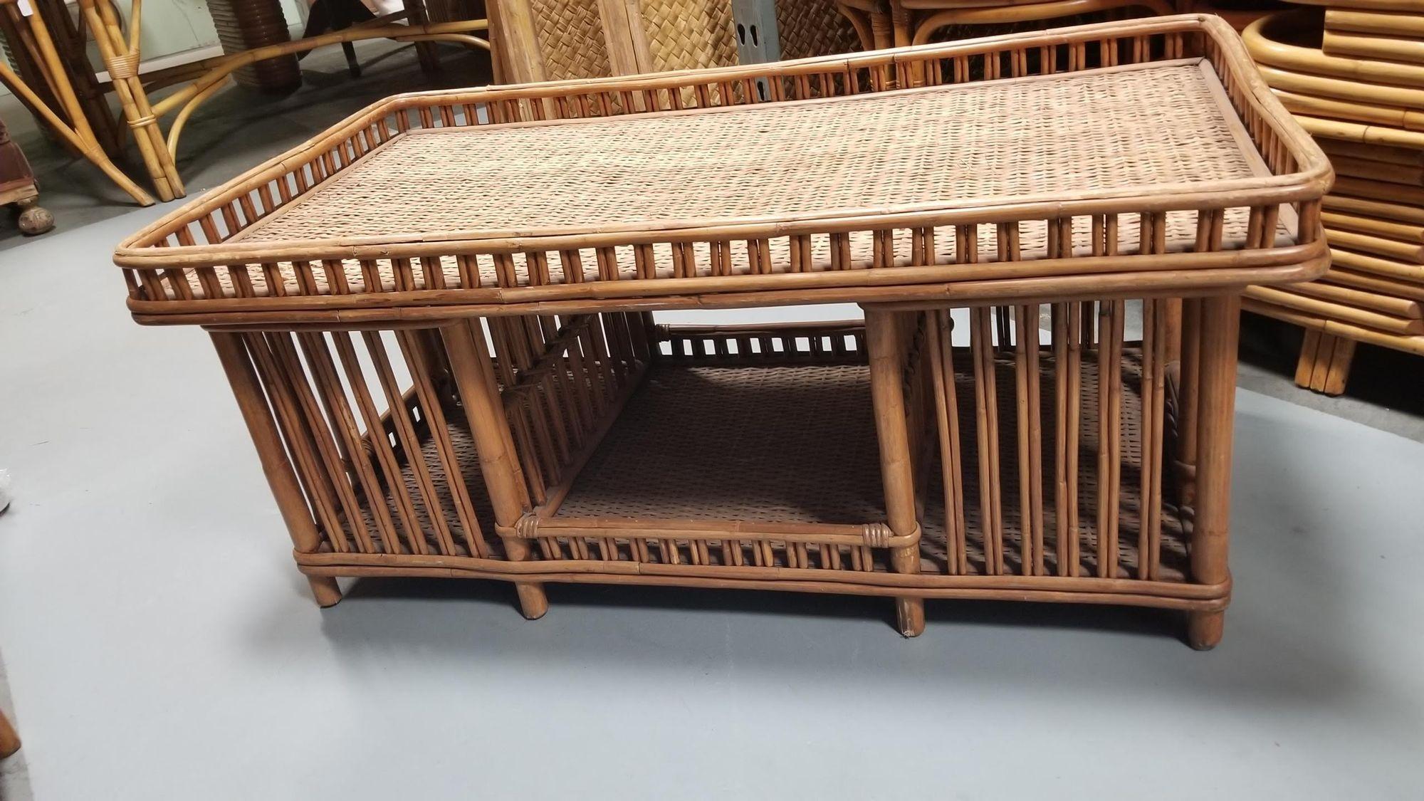 Elevate your living space with the timeless charm of our Restored Reed Rattan 