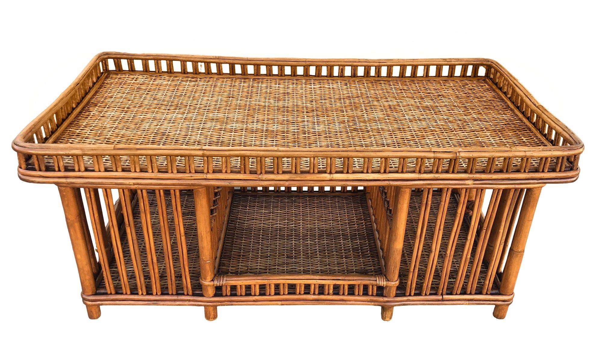 Elevate your living space with the timeless charm of our Restored Reed Rattan 