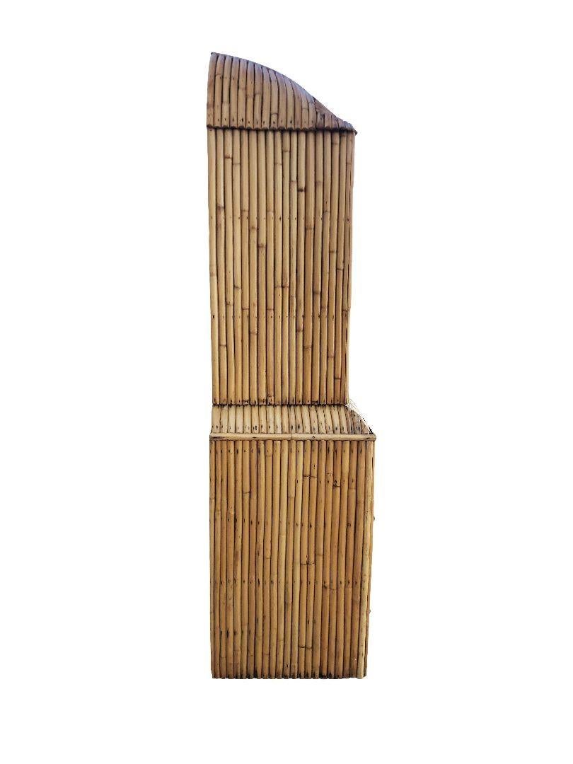 Rattan Rara cassettiera/libreria in mogano e rattan Art Deco restaurata in vendita