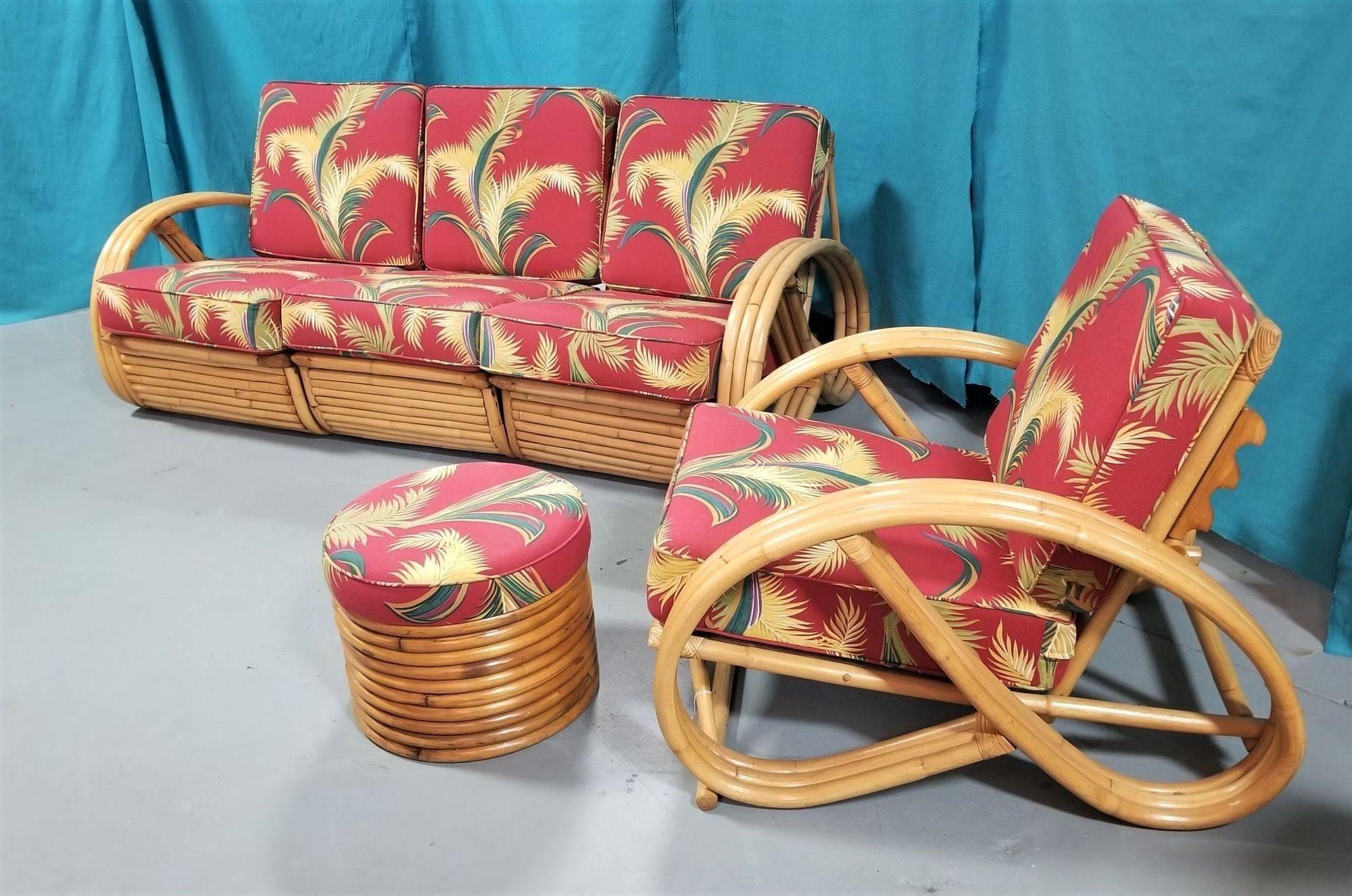 vintage hawaiian rattan furniture