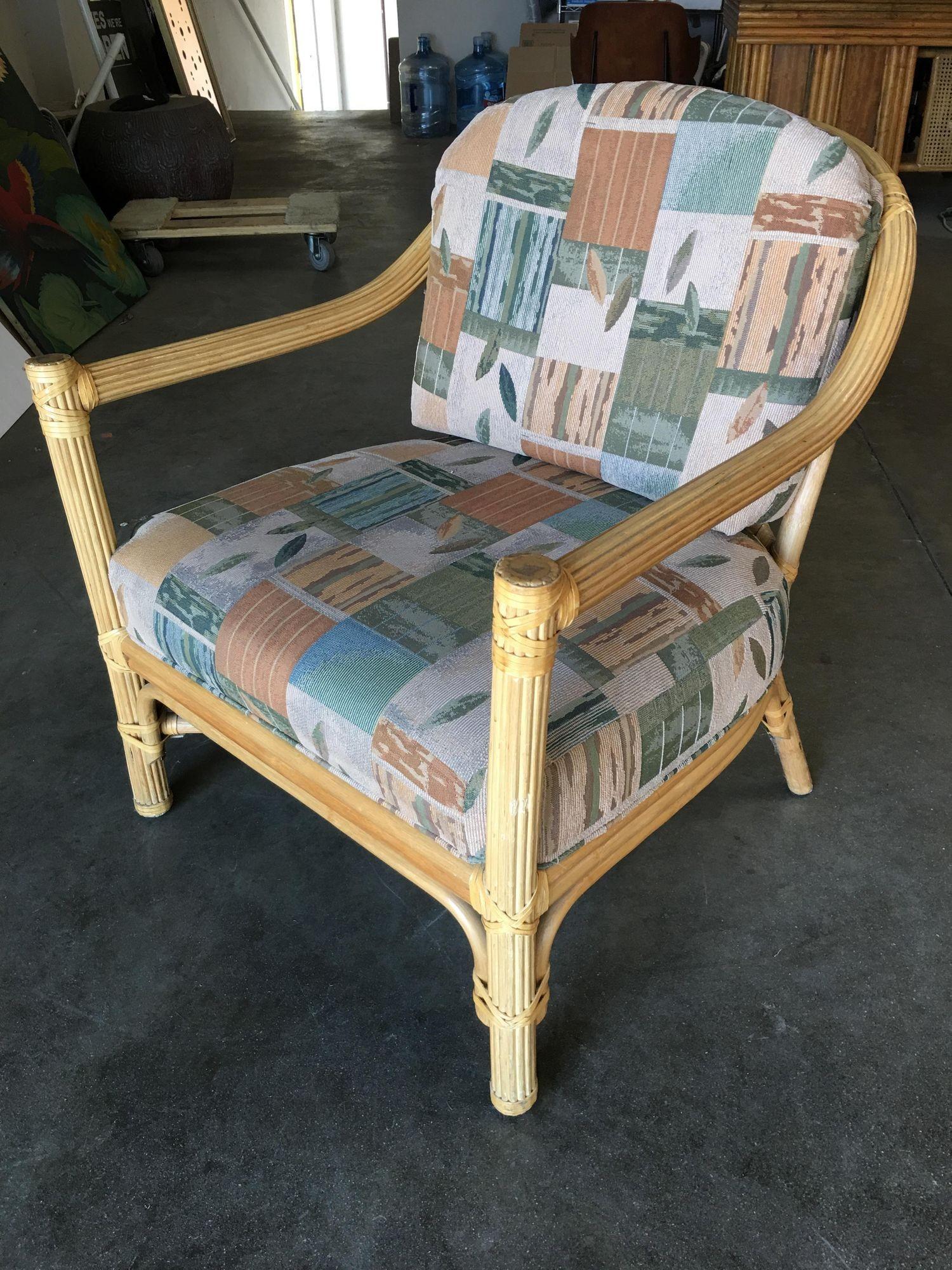 Restored Rattan Dining Chair W/ 