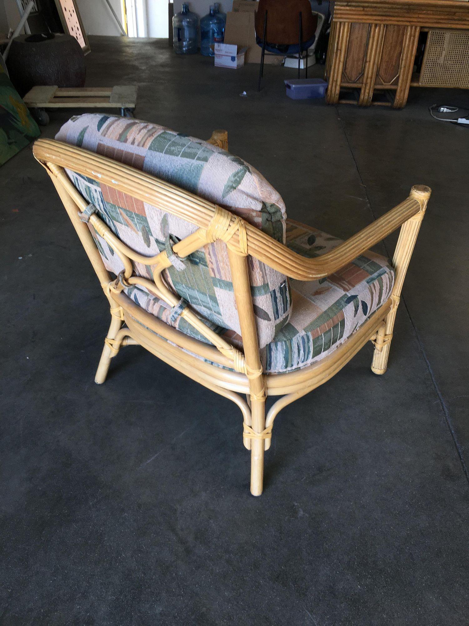 Restored Rattan Dining Chair W/ 