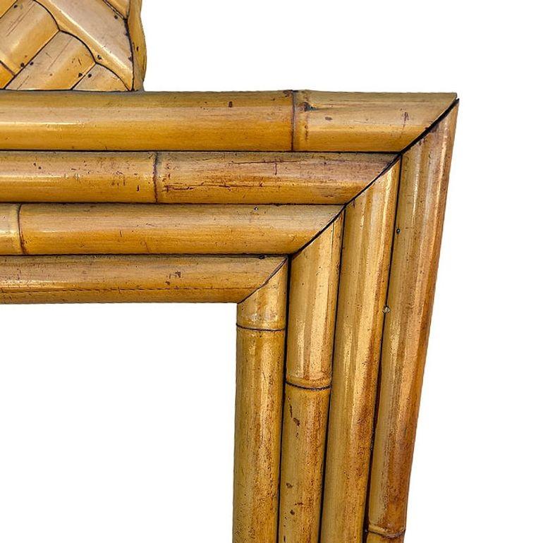 Restored Rattan Fireplace Surround Mantel Owned by Gary Cooper For Sale 2