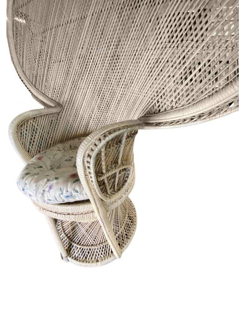 Mid-20th Century Restored Rattan Large Pale Woven Wicker 