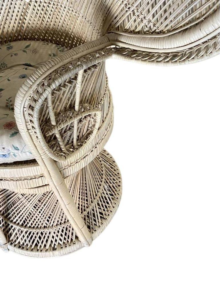 Restored Rattan Large Pale Woven Wicker 