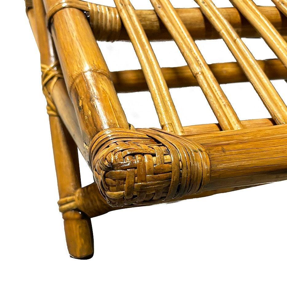 Restored Rattan Three-Seater 