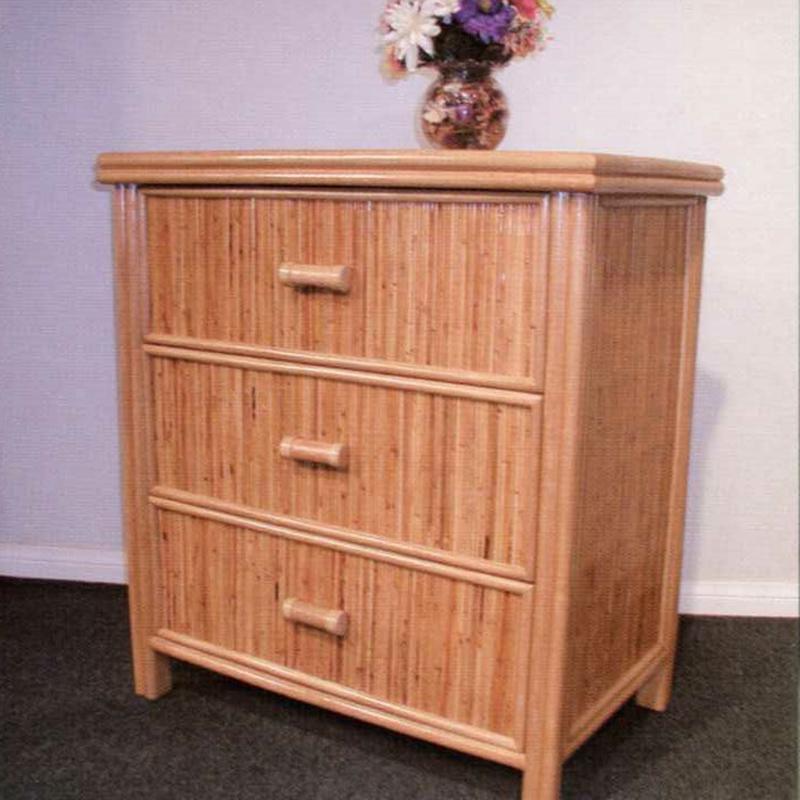 Late 20th Century Restored Reed Rattan 