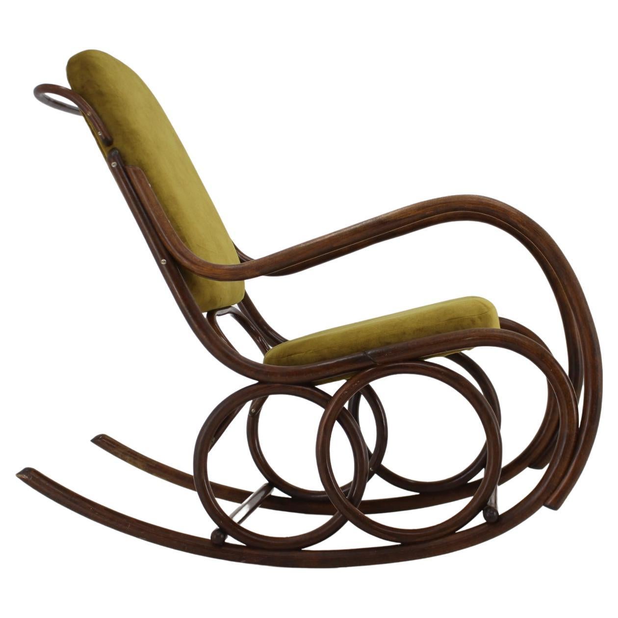 Restored Rocking Chair By Ton, Czechoslovakia 1960s For Sale