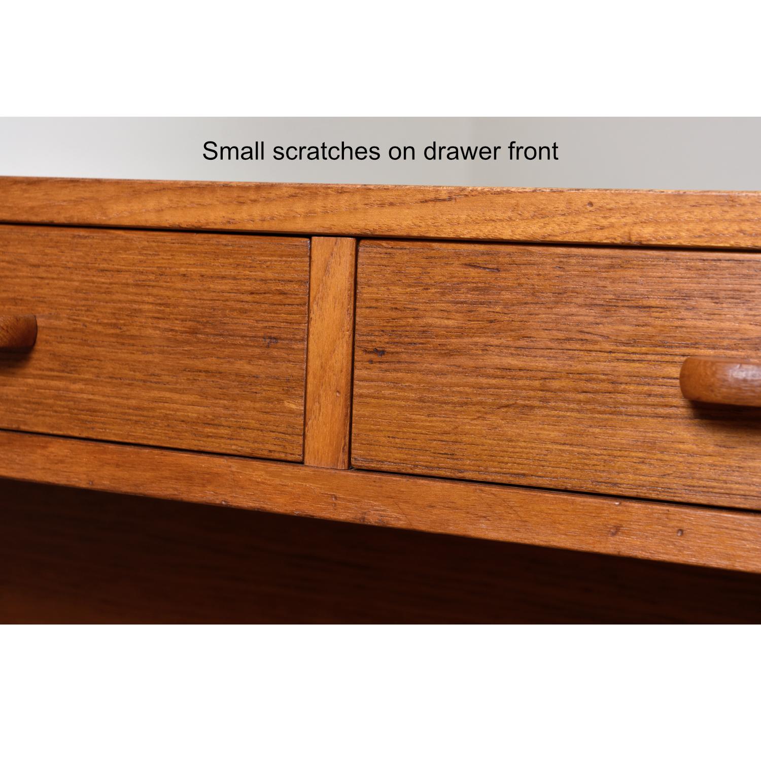 Restored Roll-Top Vi-Ma Danish Teak Desk with Hidden Filing Cabinet 3