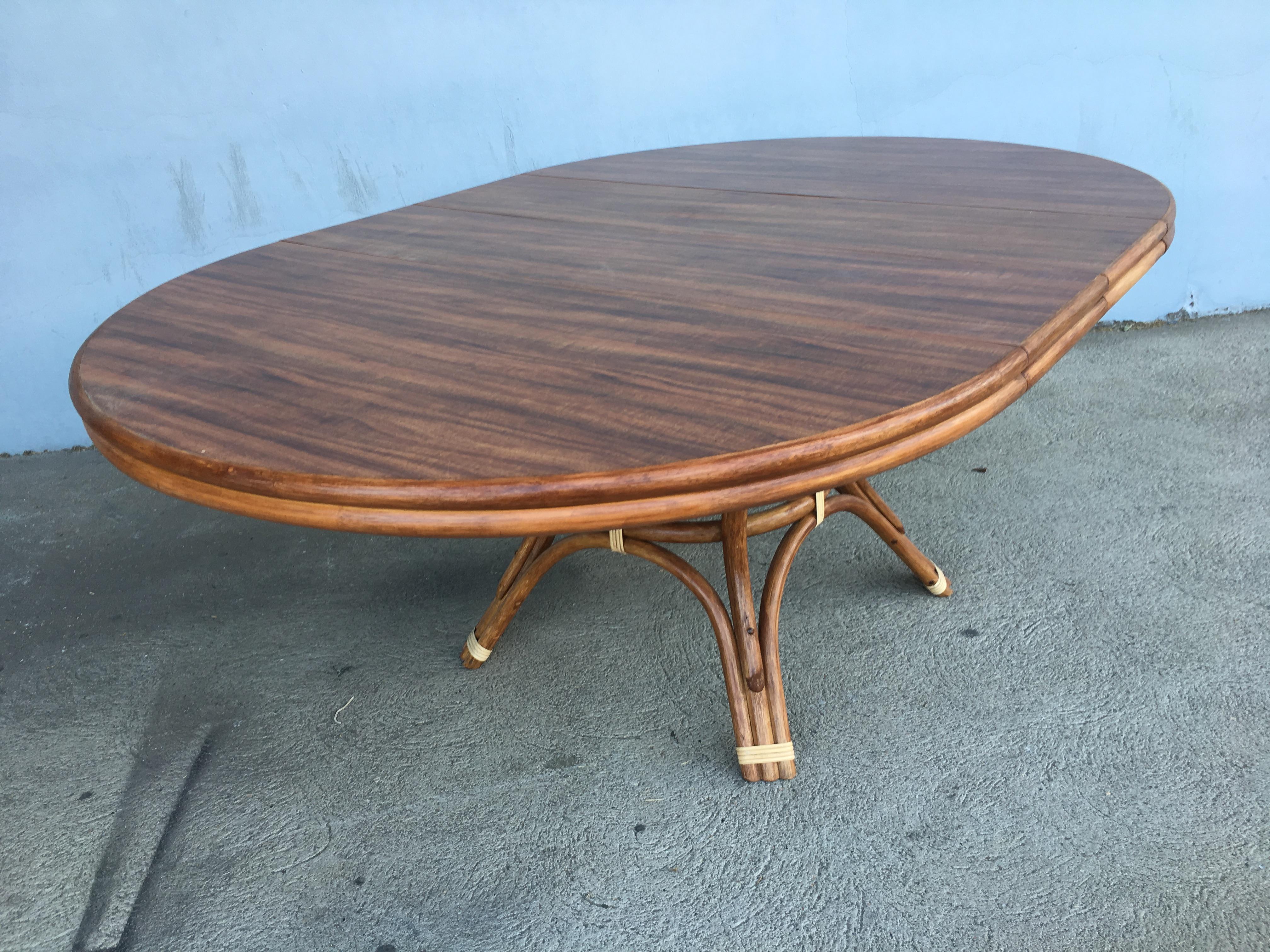 Mid-20th Century Restored Round Dining Table with Formica Top