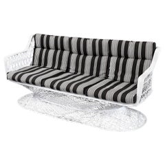 Restored Russell Woodard Spun Fiberglass Vintage Outdoor Sofa