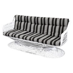Restored Russell Woodard Spun Fiberglass Vintage Outdoor Sofa
