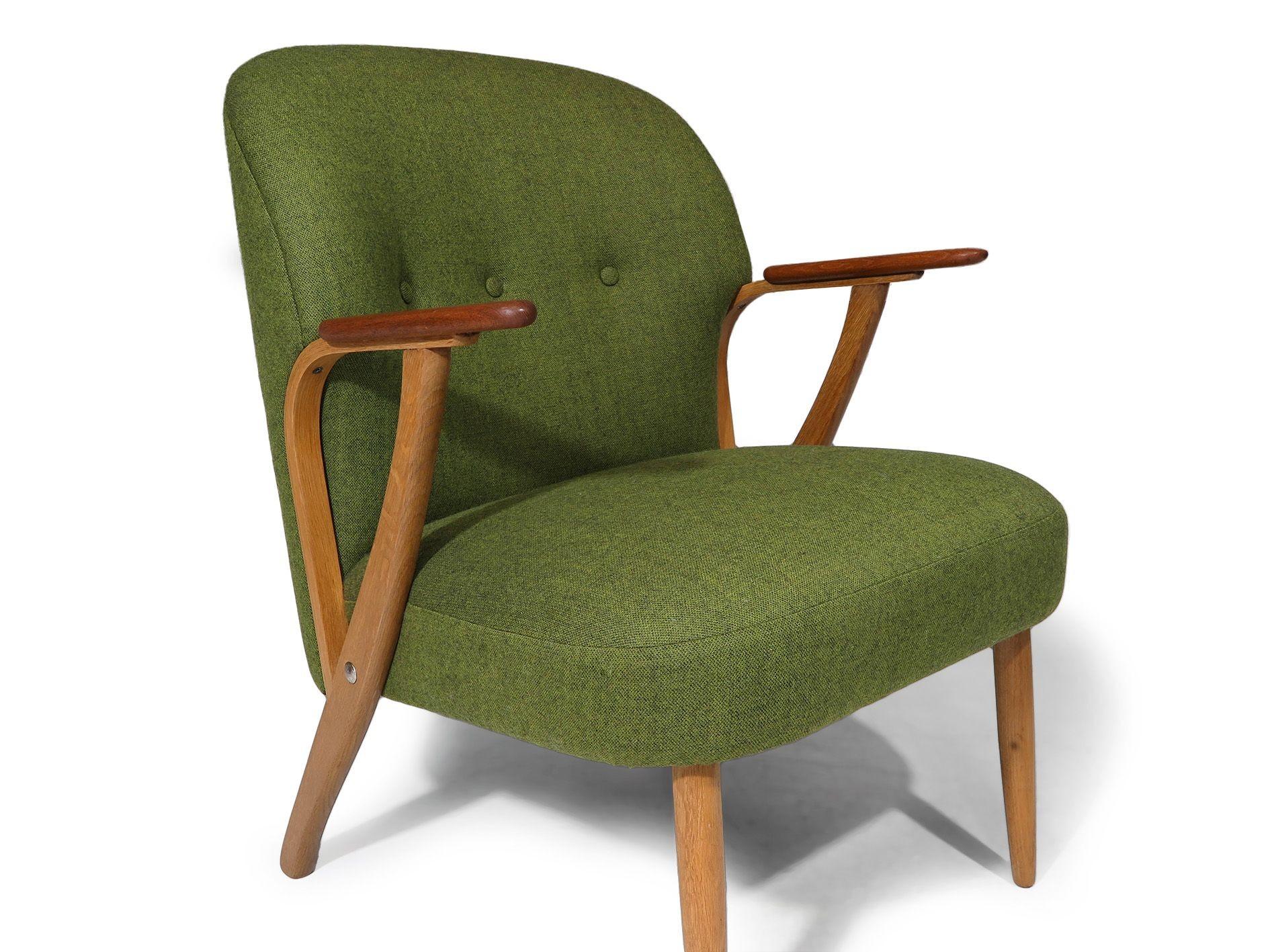 Danish Restored Scandinavian Lounge Chairs by Chresten Findahl Brodersen