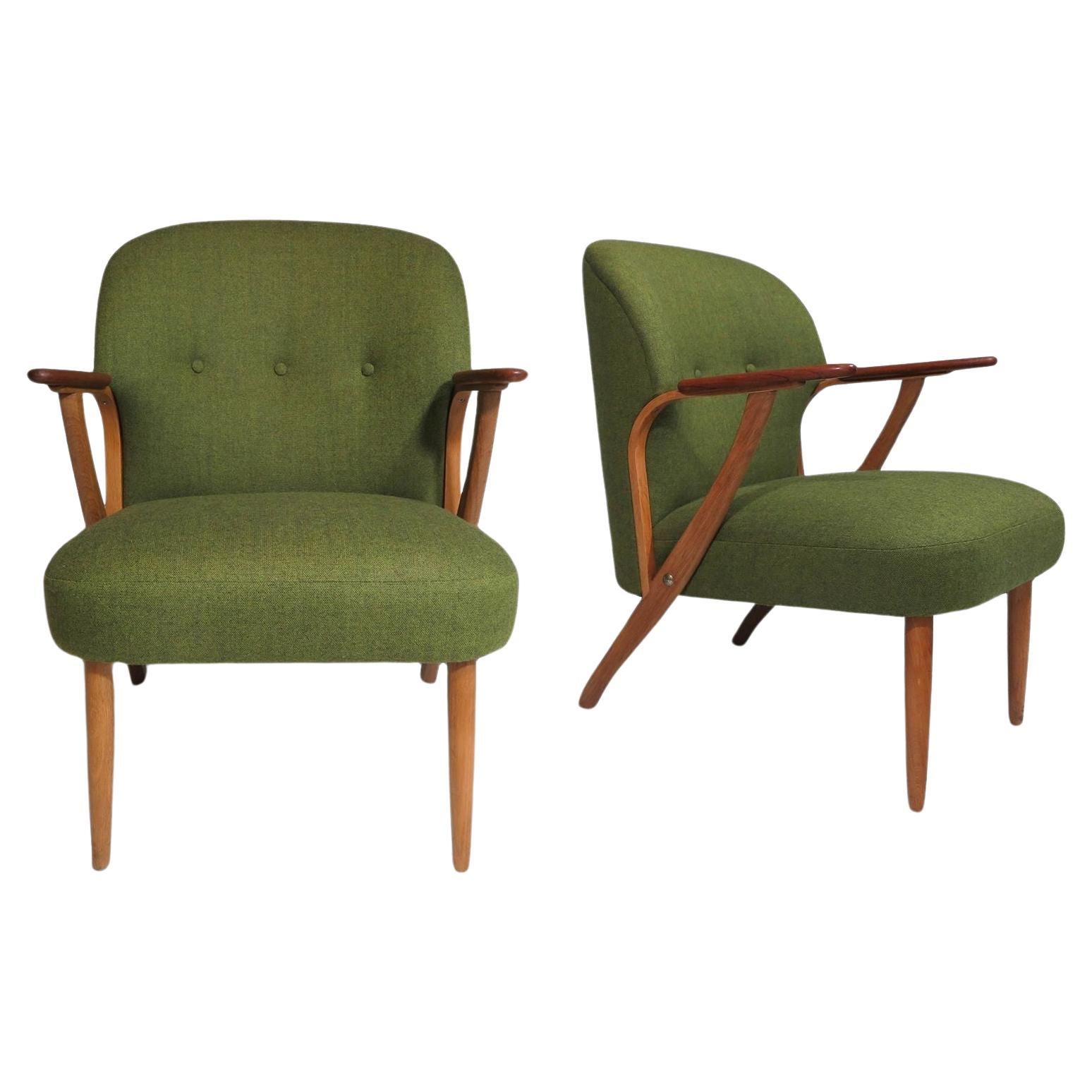 Restored Scandinavian Lounge Chairs by Chresten Findahl Brodersen