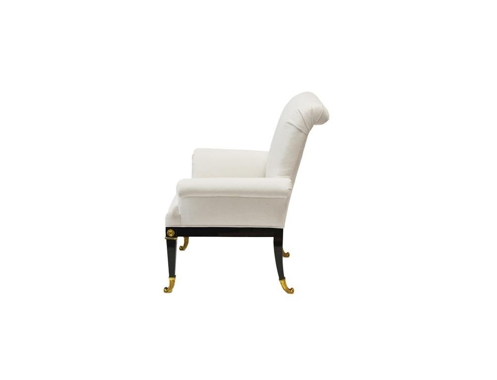 Fin du 20e siècle Ensemble restauré de huit chaises de salle à manger laquées par Mastercraft en vente