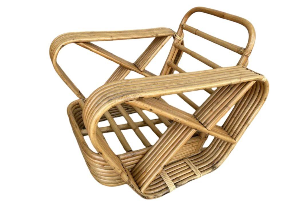 Ensemble de salon et fauteuil Pretzel carré à six brins restauré en vente 5