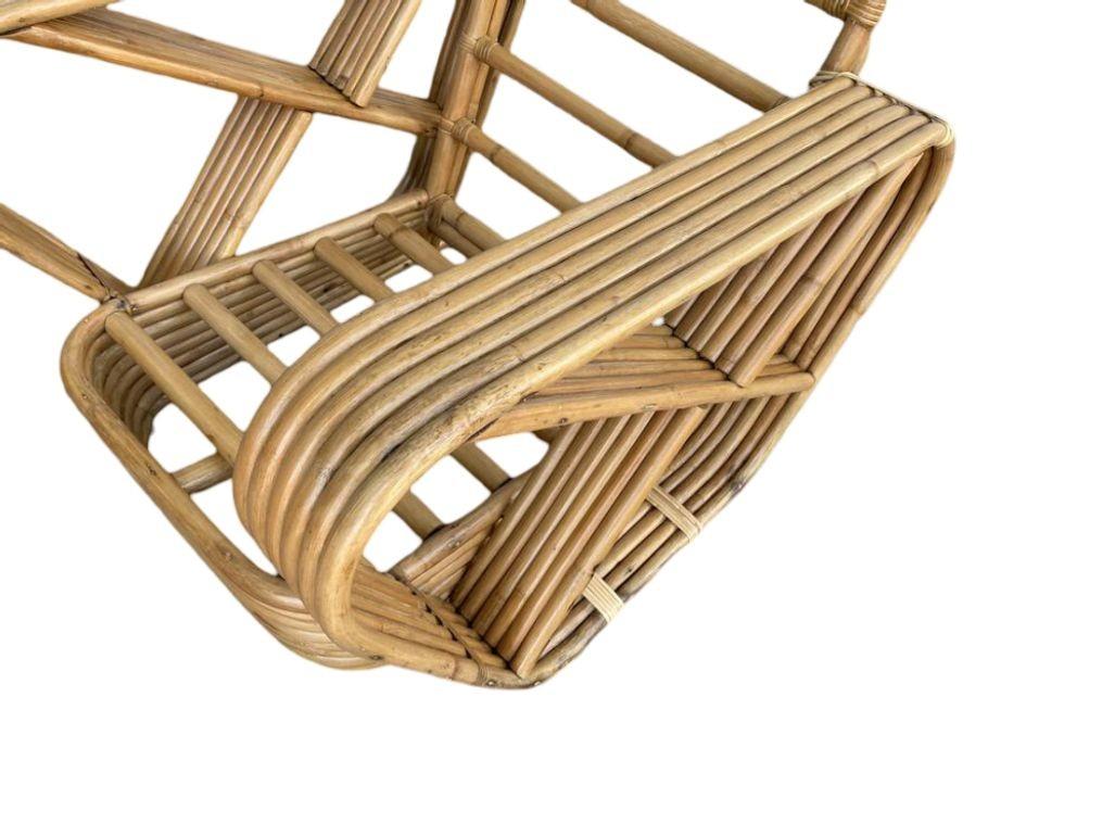 Ensemble de salon et fauteuil Pretzel carré à six brins restauré en vente 6
