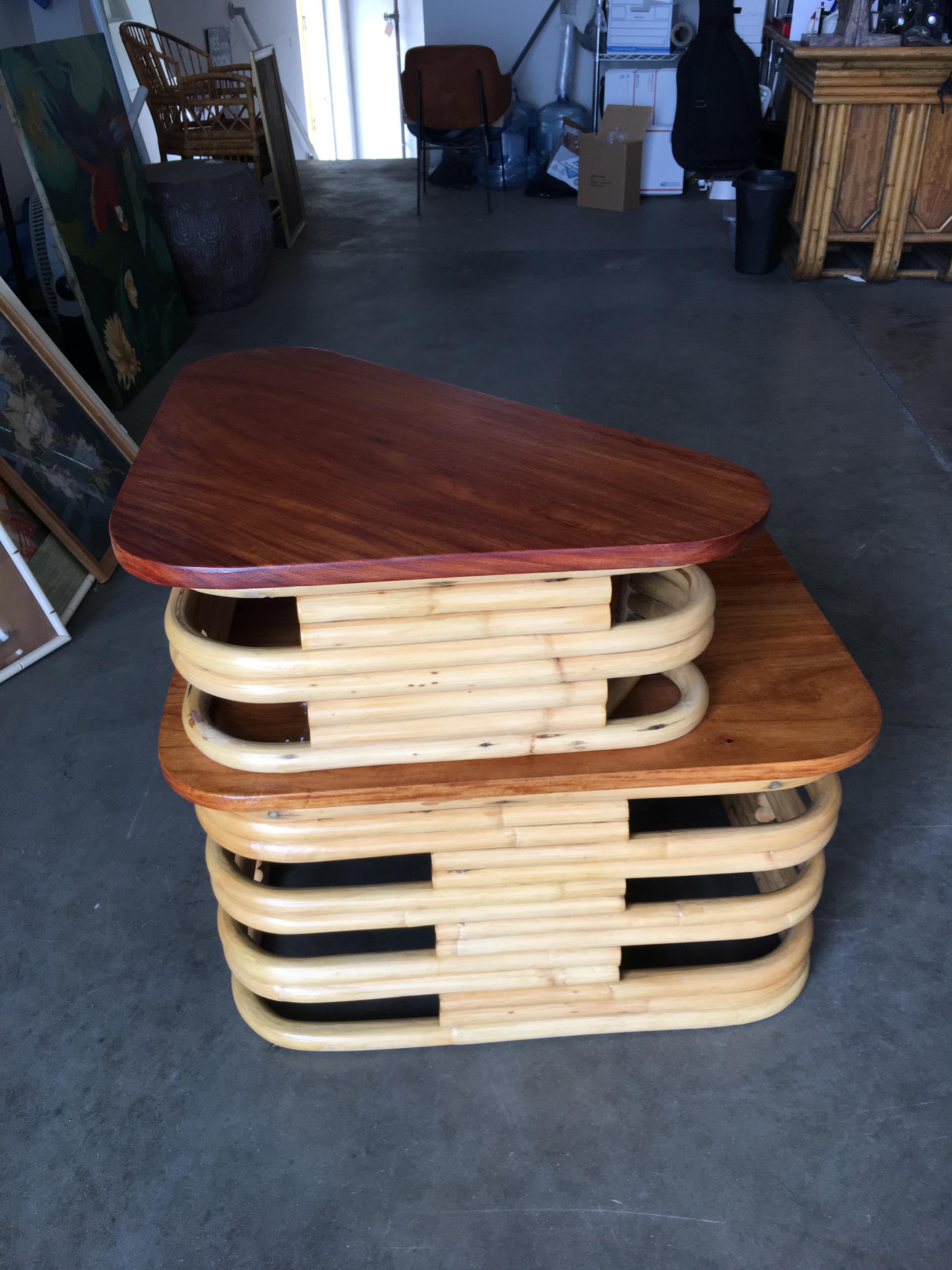 rattan corner table