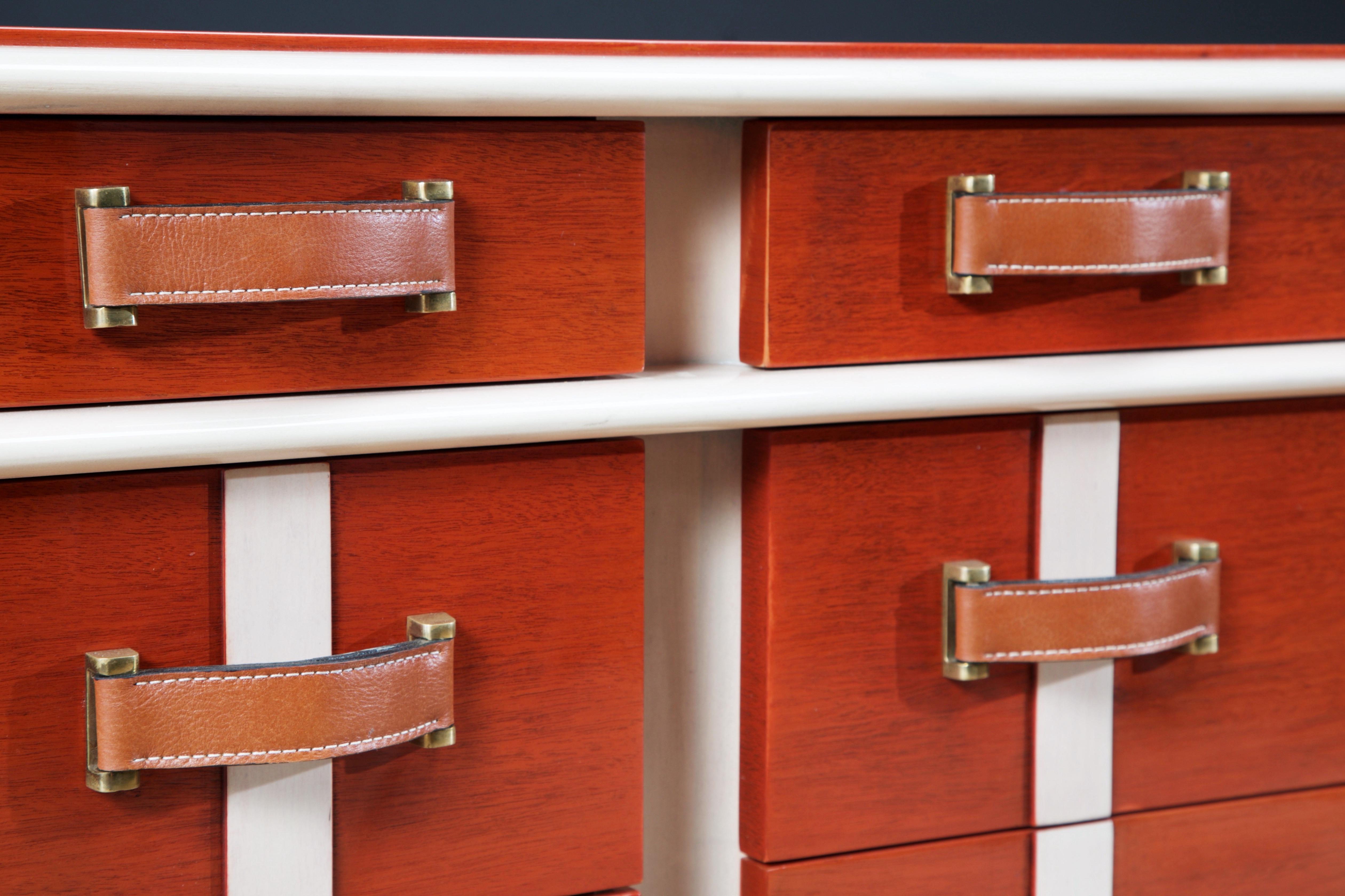 Restored 'Station Wagon' Ten-Drawer Dresser by Paul Frankl, c. 1945, Signed For Sale 6