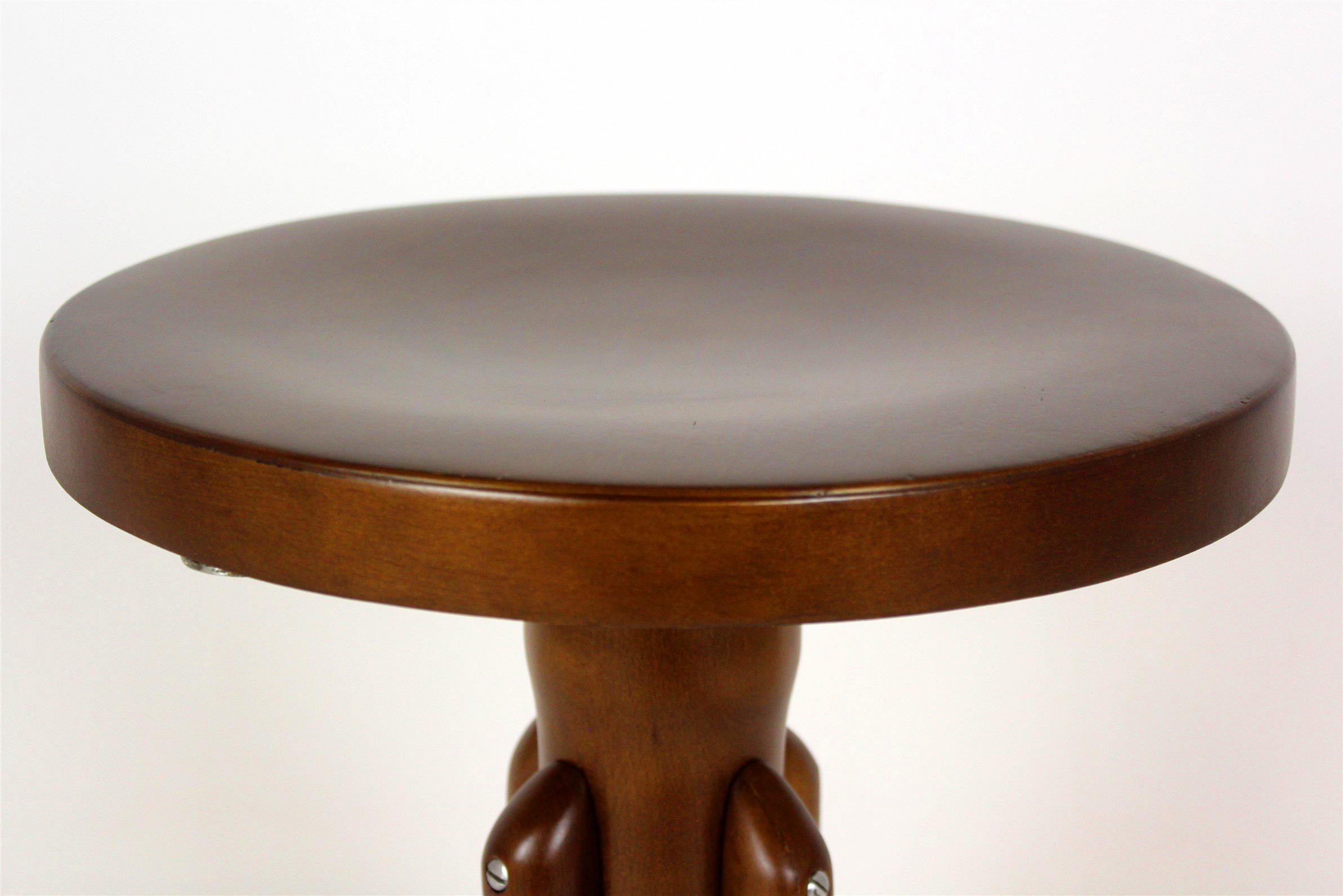 Restored Thonet Style Bentwood Piano Stool, 1940s For Sale 2