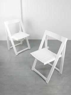 Restored Trieste Folding Chairs by Aldo Jacober for Bazzani, Set of 2