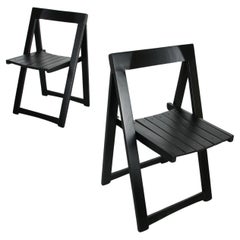 Restored Trieste Folding Chairs by Aldo Jacober for Bazzani, Set of 2